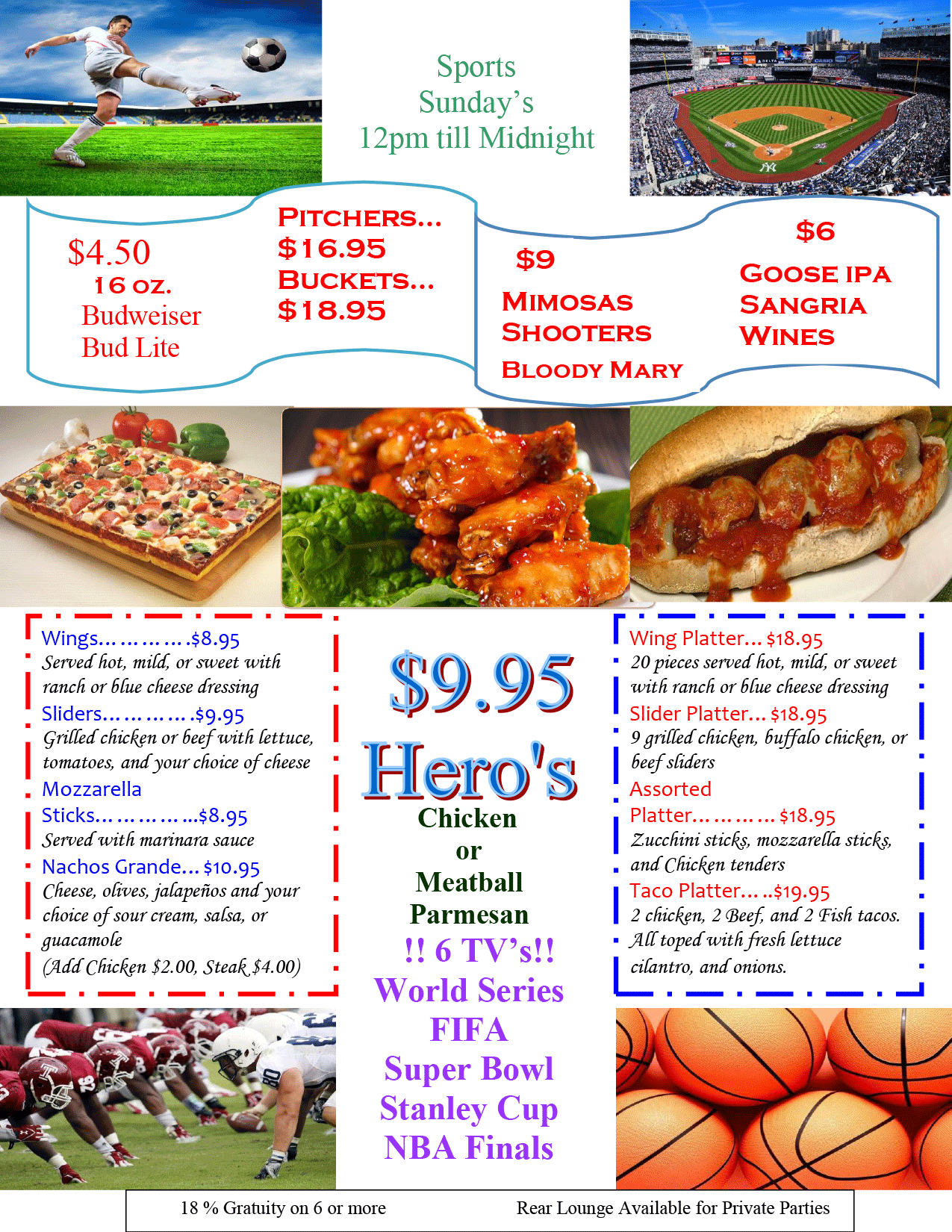 Dinner Menu